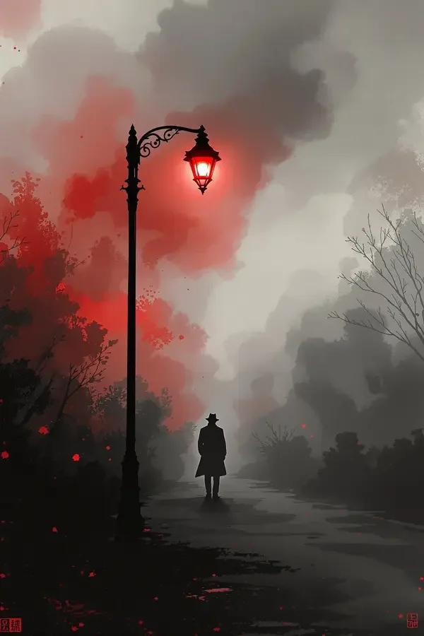长夜将尽剧集海报——黎明前城市天际线上的刑警